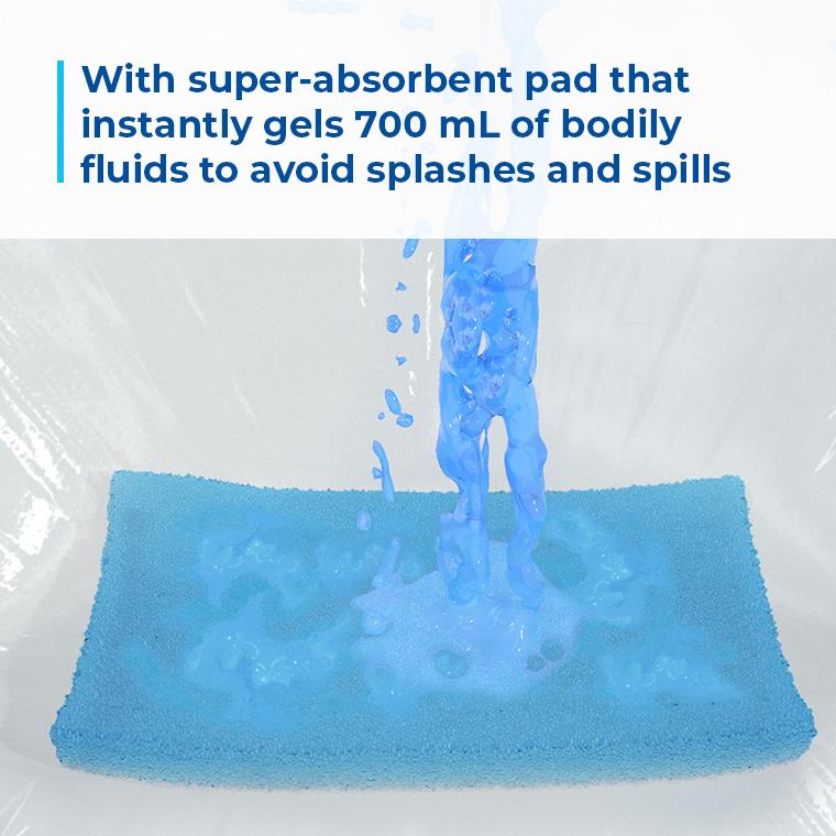 With Super Absorbent Pad